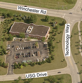 1900 USG Drive Aerial View